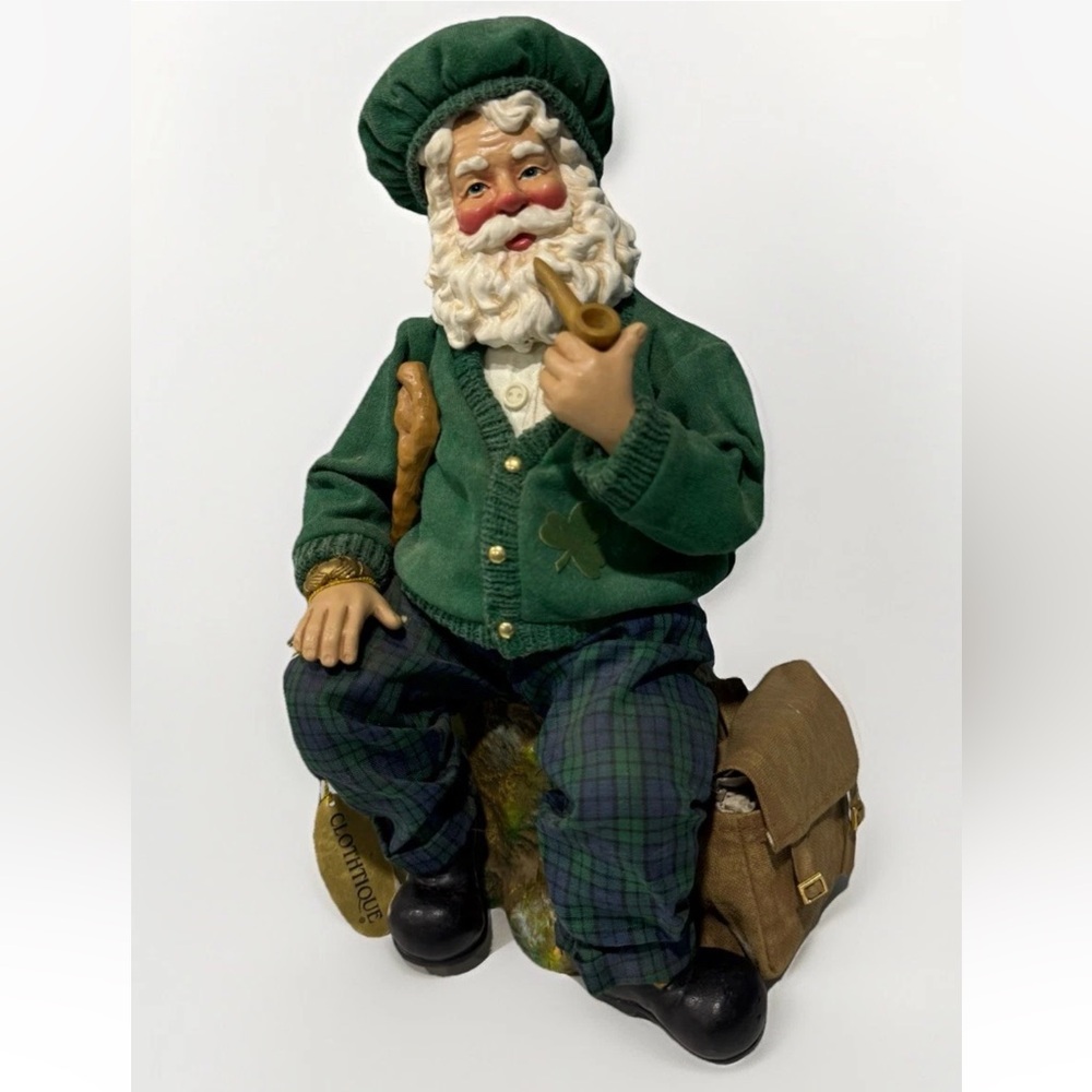 Possible Dreams Clothtique Christmas Santa Claus Green An Irish Man St Patrick’s
